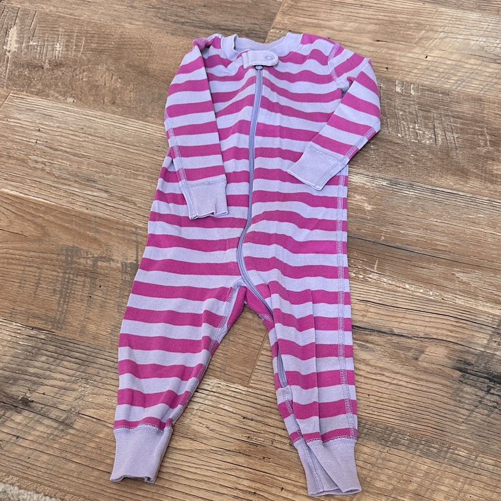 HA Striped Pink and Purple Kids One Piece